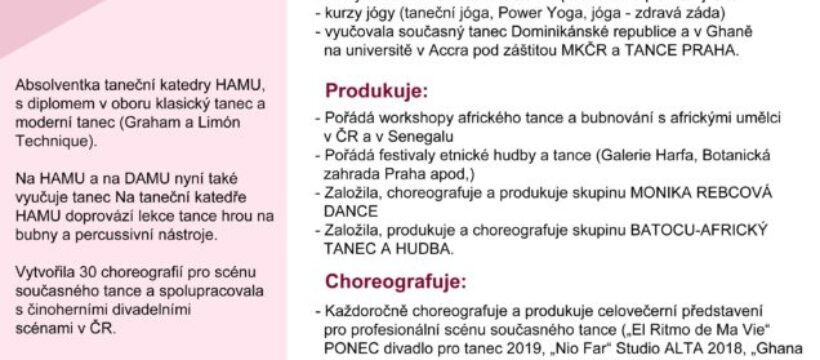 Kurzy s Monikou Rebcovou